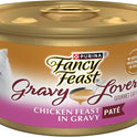 Purina Fancy Feast Gravy Lovers Chicken Feast Pate in Wet Cat Food Gravy - (Pack of 24) 3 oz. Cans