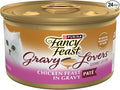 Purina Fancy Feast Gravy Lovers Chicken Feast Pate in Wet Cat Food Gravy - (Pack of 24) 3 oz. Cans