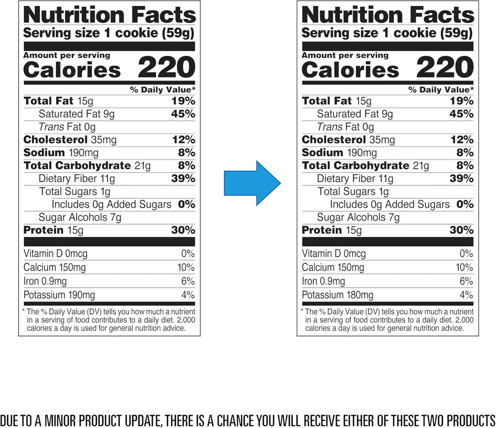 Quest Soft & Chewy Protein Cookie - 15g Protein - Double Chocolate Chip (12 Cookies)