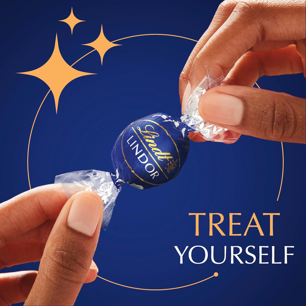 Lindt LINDOR Assorted Dark Chocolate Candy Truffles, Assorted Chocolate with Smooth, Melting Truffle Center, 15.2 oz. Bag