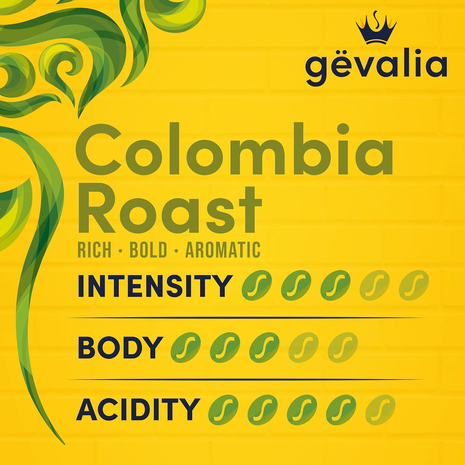 Gevalia Colombia K-Cup Coffee Pods, for a Keto and Low Carb Lifestyle, 84 ct Box