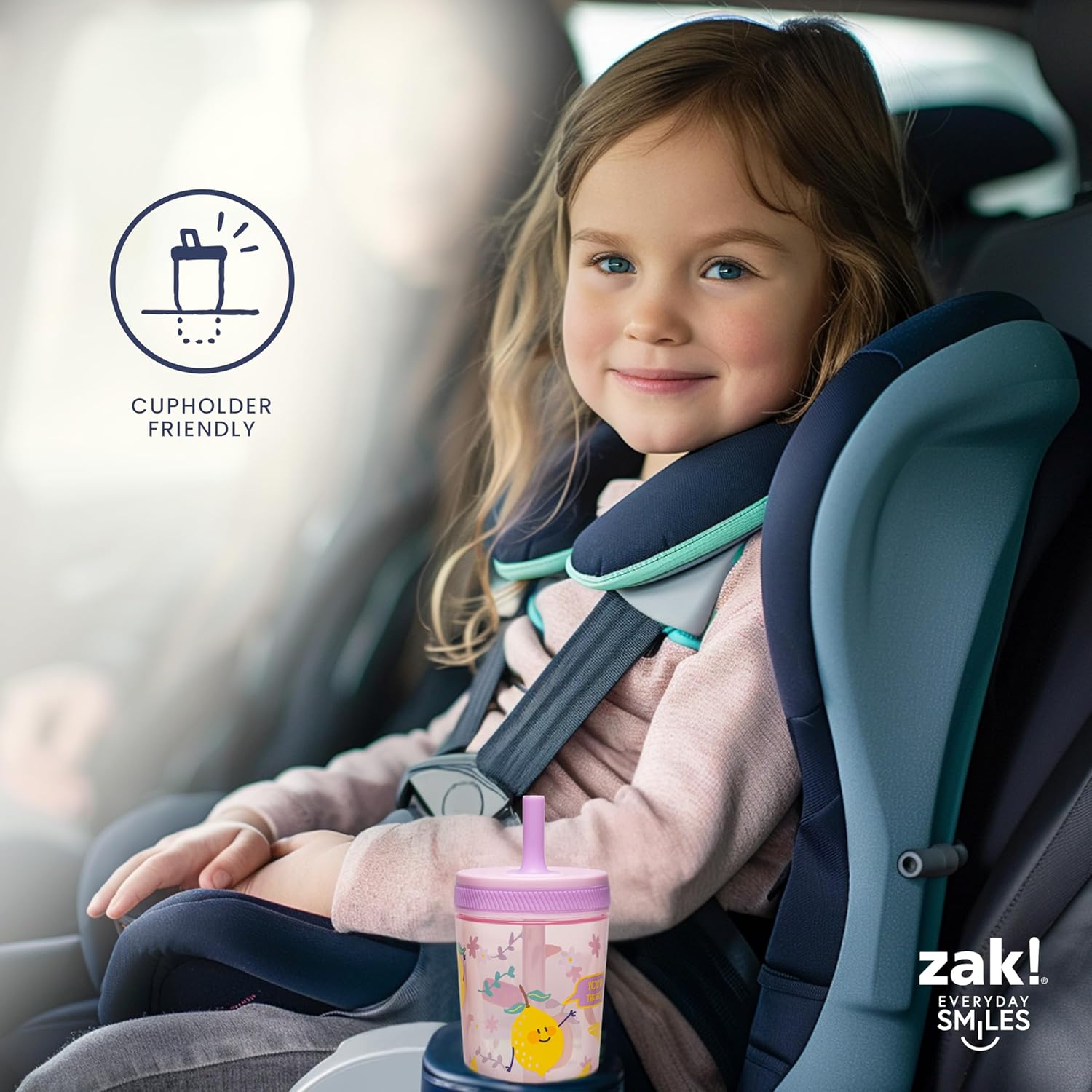 Zak Designs 15oz Bluey Kelso Tumbler Set, Leak-Proof Screw-On Lid with Straw Made of Durable Plastic and Silicone, Perfect Bundle for Kids, 2 Count (Pack of 1)