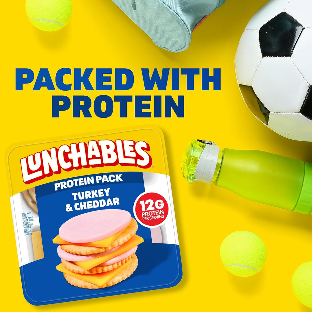Lunchables Turkey & Cheddar Protein Pack, 3.2 oz Pack