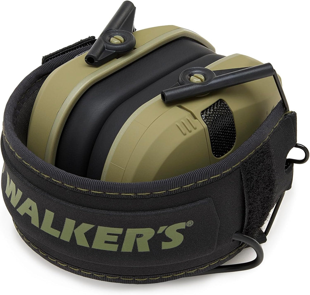 Walker's Razor Slim Ultra Low Profile Compact Design Adjustable Range Shooting Hunting Hearing Protection Electronic Earmuffs