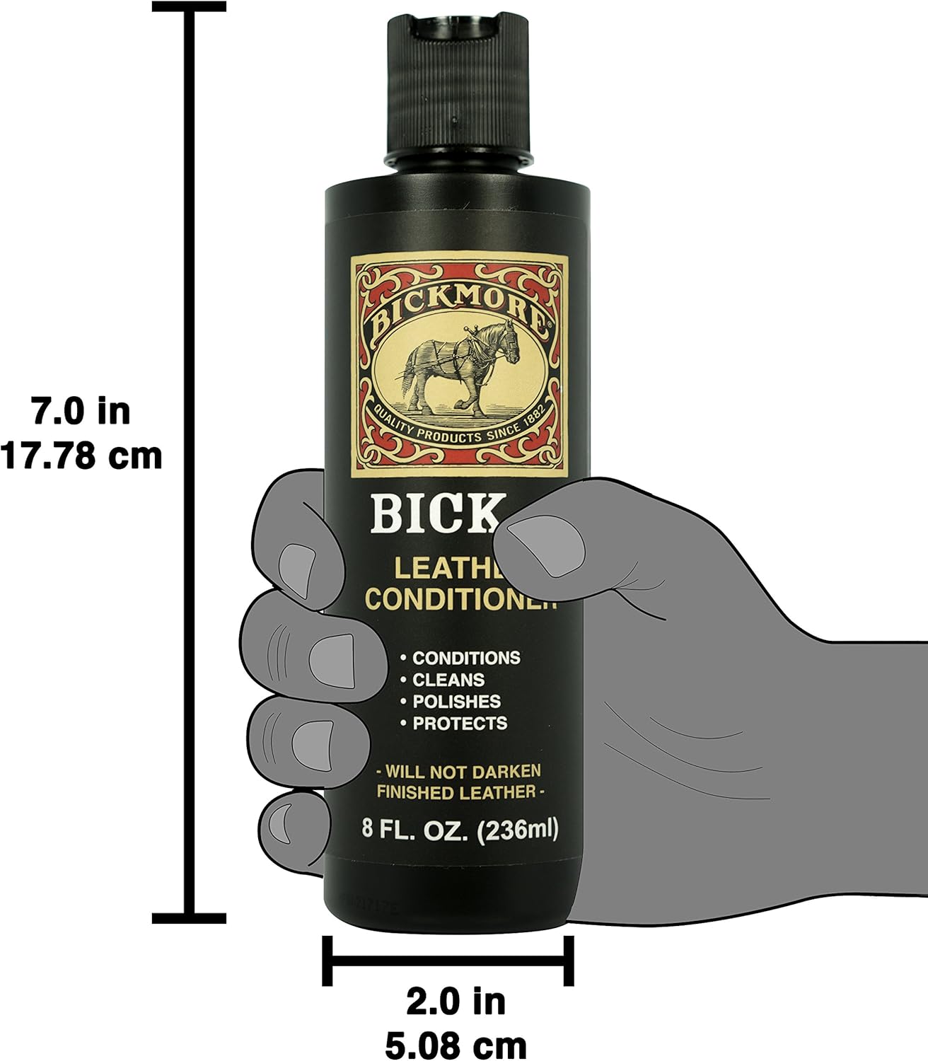 Bickmore Bick 4 Leather Conditioner - Best Since 1882 - Cleaner & Conditioner - Restore Polish & Protect All Smooth Finished Leathers