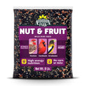 Audubon Park Nut & Fruit Wild Bird Seed – 8 lb. Premium Blend with Sunflower Seeds, Peanuts, Safflower & Dried Fruit – Bird Food for Outside Feeders