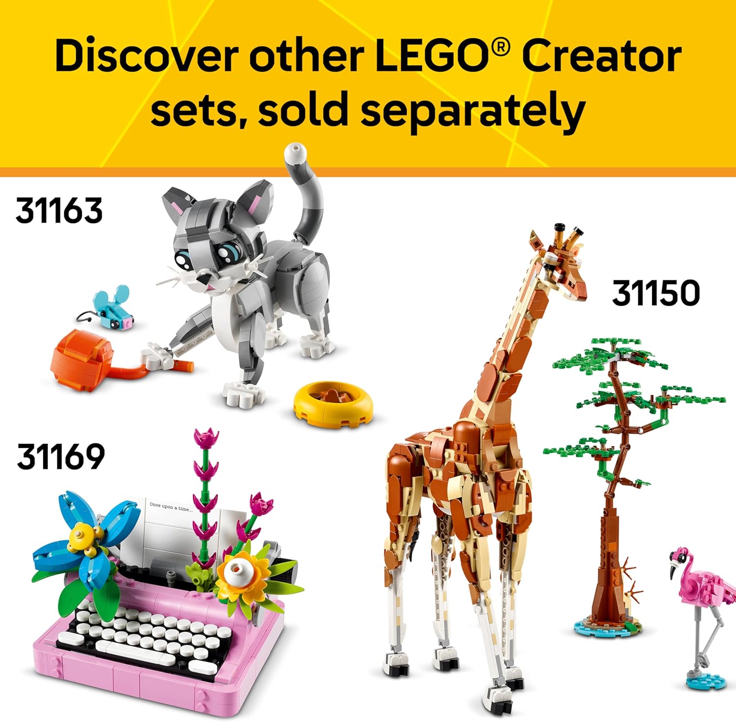 LEGO Creator 3 in 1 Wild Animals Panda Family - Building Toy Kit for Kids with 3 Building Options, Panda, Penguin, or Orca - 8 Year Old Girl & Boy Birthday Gifts - 31165