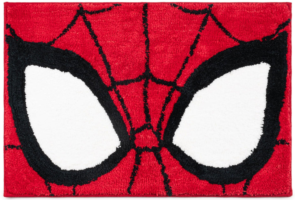 Jay Franco Marvel Spiderman Kids Bath Rug - Soft, Non-Slip, Machine Washable, Red Bathroom Mat 20 x 30
