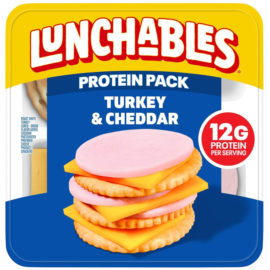 Lunchables Turkey & Cheddar Protein Pack, 3.2 oz Pack