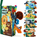 hahaland Baby Books 0-6 Months,Infant Tummy Time Toy Sensory Toys 6 to 12 Months Touch Feel Book Travel Toy Gifts for Boy Girl 0-3 Month Baby Shower Birthday Gifts Stocking Stuffers (Single)