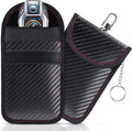 lanpard Faraday Pouch for Car Keys, Faraday Bag, Car RFID Signal Blocking Holder, Key Fob Protector, Key fob cage Block Signal Anti-Theft Fob Case (2 Pack)