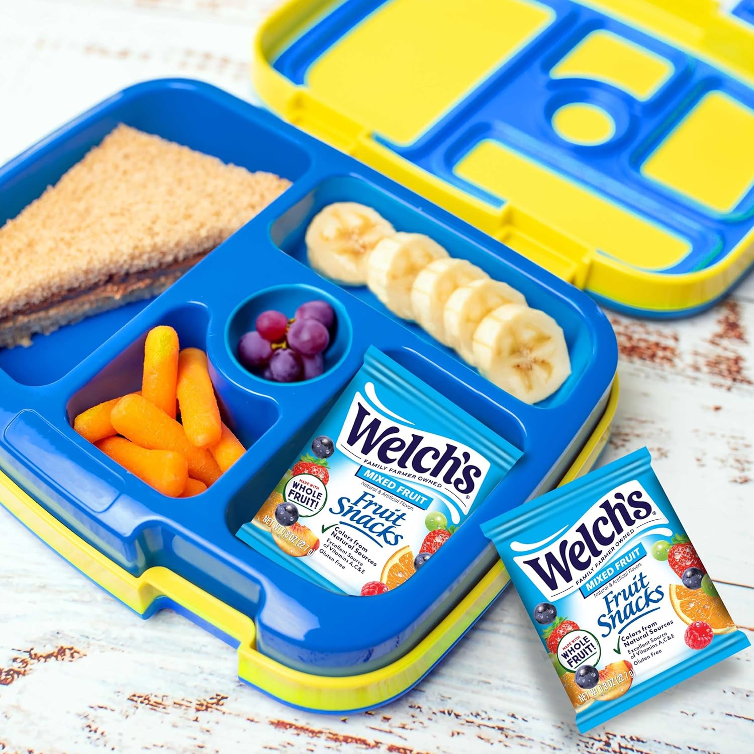 Welch's Fruit Snacks, Mixed Fruit Snack Box, Gluten Free, 0.8oz Snack Packs (Pack of 40)