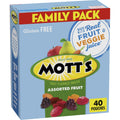 Mott's Assorted Fruit Flavored Snacks, Valentine's Day, Gluten Free, Family Pack, 40 Ct, 32 oz