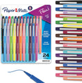 Paper Mate Felt Tip Pens, Flair Marker Pens, Medium Point, Assorted, 24 Count - Home, Office, Back to School, Teacher Supplies