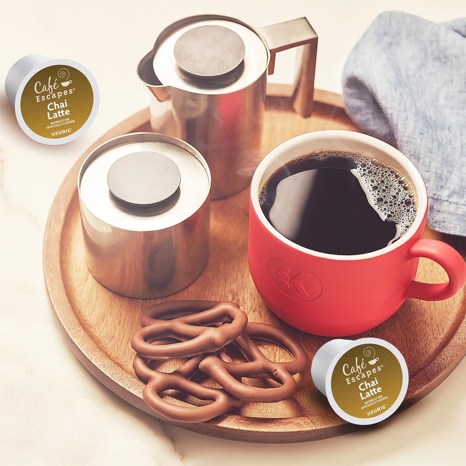 Café Escapes Chai Latte Keurig Single-Serve K-Cup Pods, 24 Count