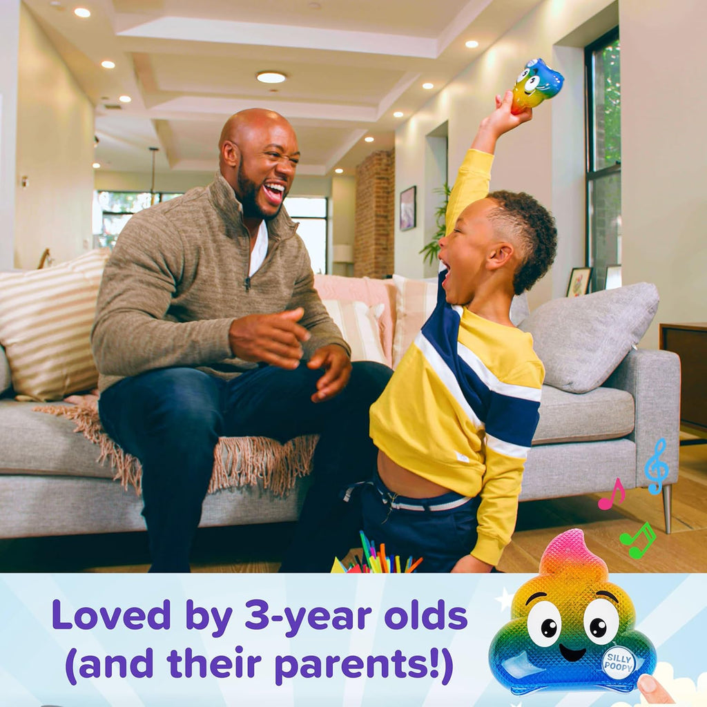 Silly Poopy's Hide & Seek by Relatable, The Talking, Singing, Rainbow Hide & Seek Toy, Fun Learning Toys for Toddlers, Interactive Toddler Toys, Perfect Stocking Stuffers or Funny Gift for Toddlers