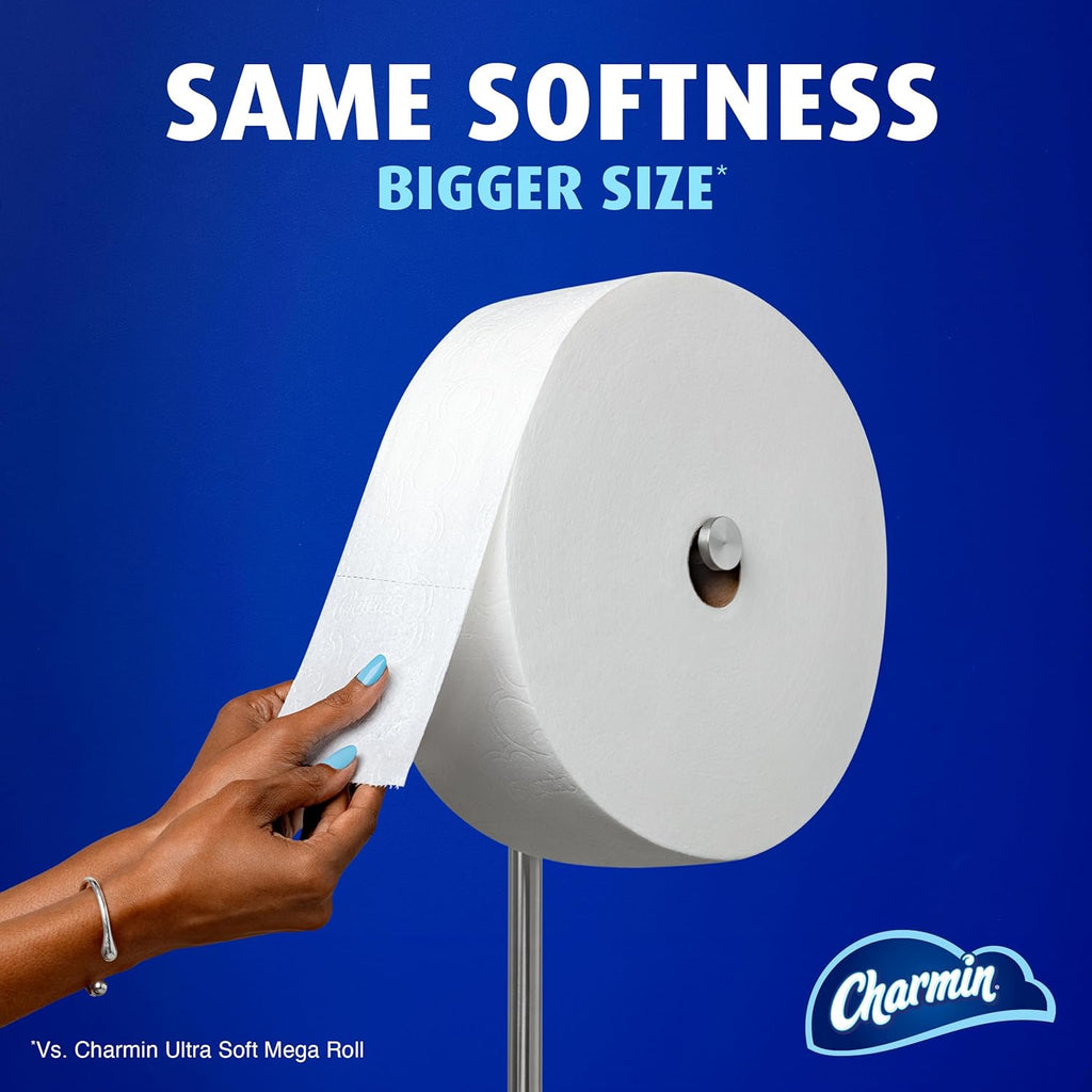 Charmin Toilet Paper Ultra Soft, Forever Roll Starter Kit, 1 Holder, 2 Rolls, 2-ply Bath Tissue