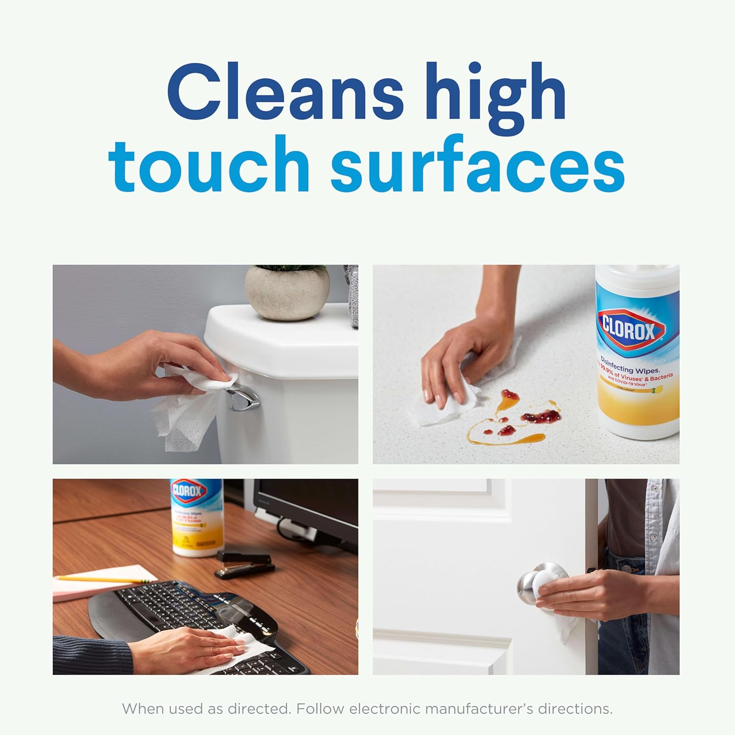 Clorox Disinfecting Cleaning Wipes Variety Pack, 75 Count Each, Pack of 3 (Package May Vary)