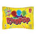 Ring Pop Individually Wrapped Bulk Lollipop Variety Pack – 10 Count Lollipop Suckers w/Assorted Flavors - Fun Candy for Birthdays and Celebrations