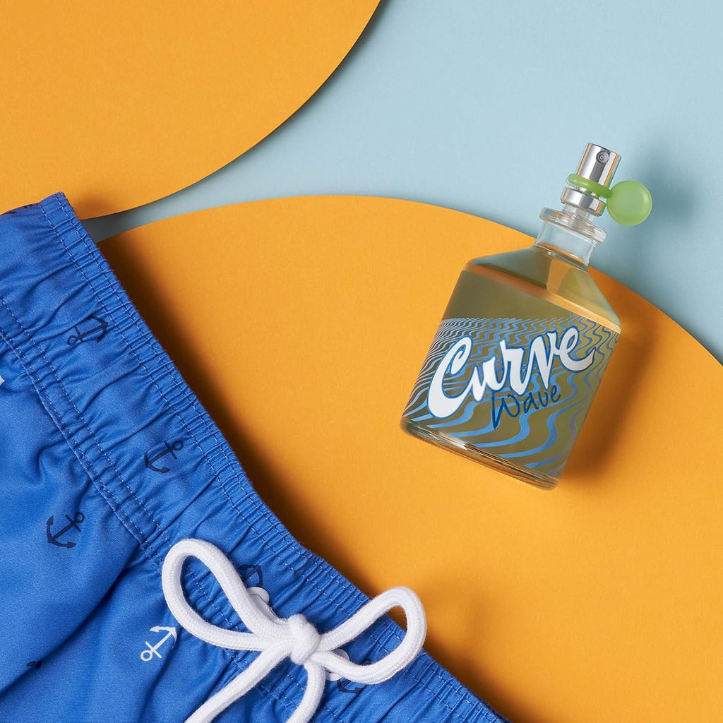 Curve Men's Cologne Fragrance Spray, Casual Cool Day or Night Scent, Curve Wave, 4.2 fl oz - Cart Shape