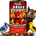 Hot Pepper Bird Seed Cylinders with Hole – Spicy Birdseed to Reduce Squirrels – Bird Seeds for Outside Wild Birds – No Mess Birdseed – Hot Birdseed with No Filler – All Natural, USA Made (4" x 7.75")