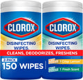 Clorox Disinfecting Cleaning Wipes Variety Pack, 75 Count Each, Pack of 2 (Package May Vary)