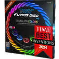 TOSY Flying Disc - 108 RGB Multicolor or 36 Monocolor LEDs, Super Bright, Smart Modes, Easter Basket Stuffers Gift, Camping Toy for Kid/Teen/Adult, Auto Light Up, Rechargeable, Waterproof, 175g