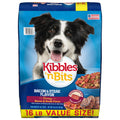 Kibbles 'n Bits Dry Dog Food, Savory Bacon & Steak Flavor for Adult Dogs 16 lb. Bag