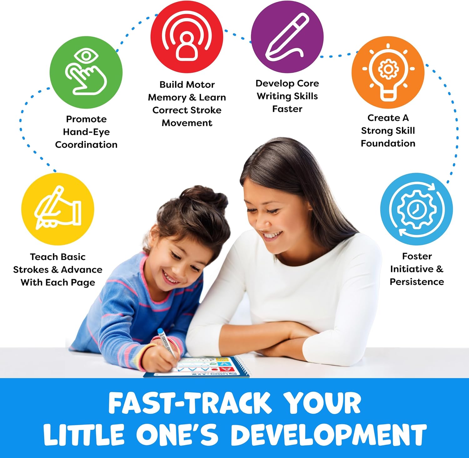 Preschool Learning Activities - Tracing Books for Kids Ages 3-5 - Toddler Handwriting Practice - Letter Tracing for Kids Preschool Kindergarten 3-4, 4-5 - 3 year old boy gift - Gifts for Grandkids