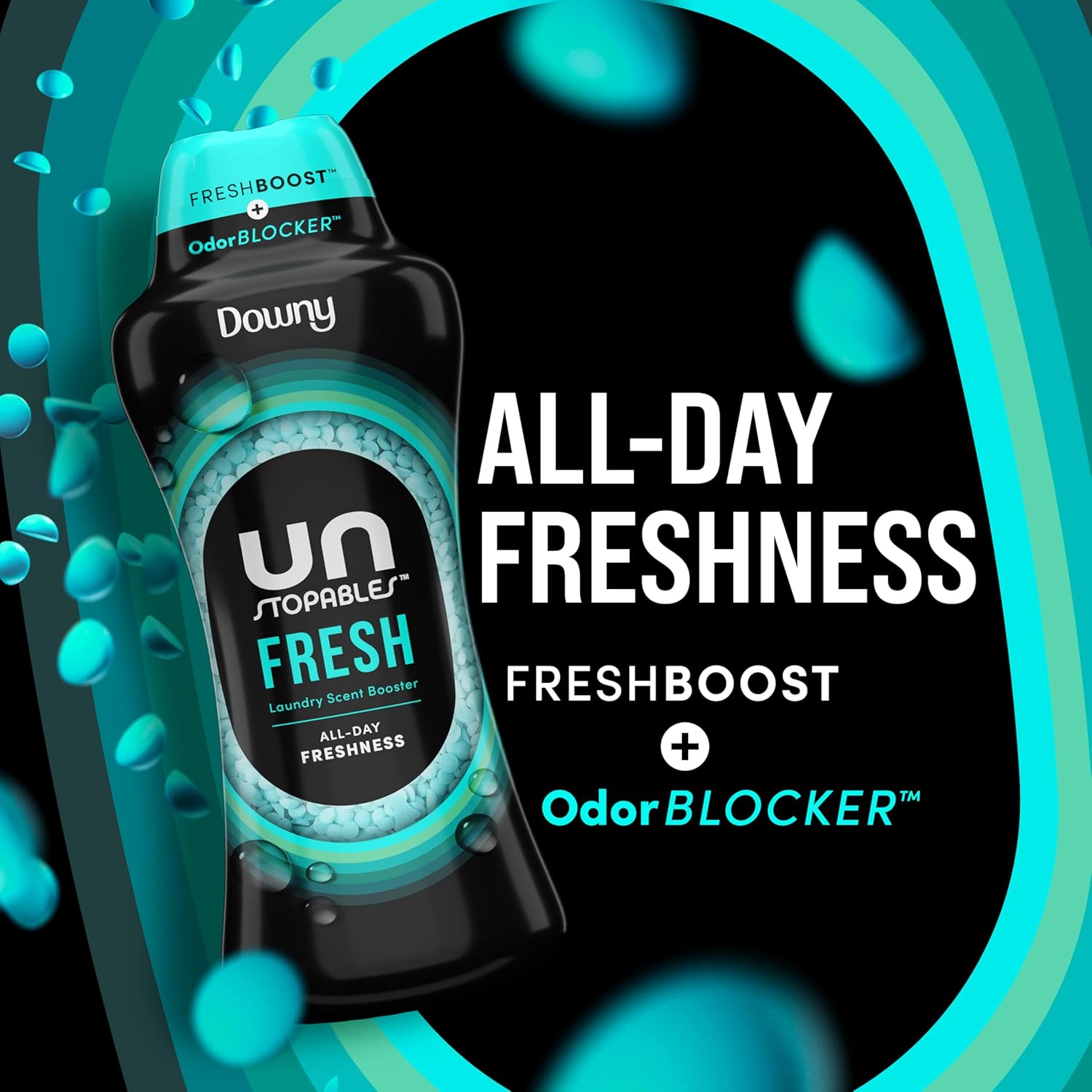 Downy Unstopables In Wash Scent Booster Beads, Fresh Scent, 24 oz, Laundry Beads for Odor Protection (Packaging May Vary)