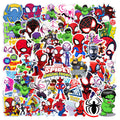 50pcs Cartoon Spider-Man Stickers for Kids,Lovely Hero and His Amazing Friends Vinyl Waterproof Decal for Water Bottle Laptop Toy Sticker for DIY Decorate Bumper Hat Party Supplies Kids Teens Gifts