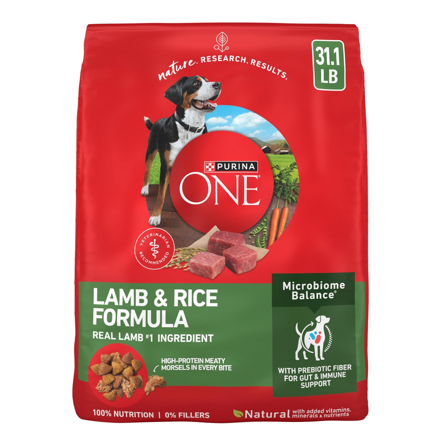 Purina ONE Dry Dog Food Lamb and Rice Formula - 31.1 lb. Bag