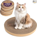 6pcs Cat Scratch Pad, Cat Scratcher Cardboard & Cat Scratching Pads - Round Cat Scratcher Refill, 10 Inch Diameter 7/8 Inch Thick cat scratchers for Indoor Cats