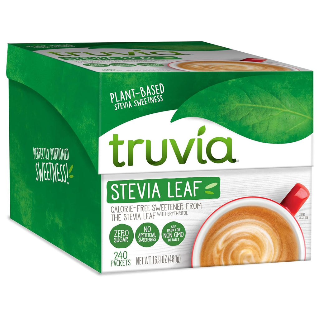 Truvia® Calorie-Free Sweetener Stevia Leaf Packets, 240 Count (16.9 oz Carton)
