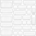 Vtopmart 25-Piece Clear Plastic Drawer Organizer Set – 4 Size Non-Slip Storage Bins for Bathroom, Kitchen, Makeup, Vanity & Office Drawers