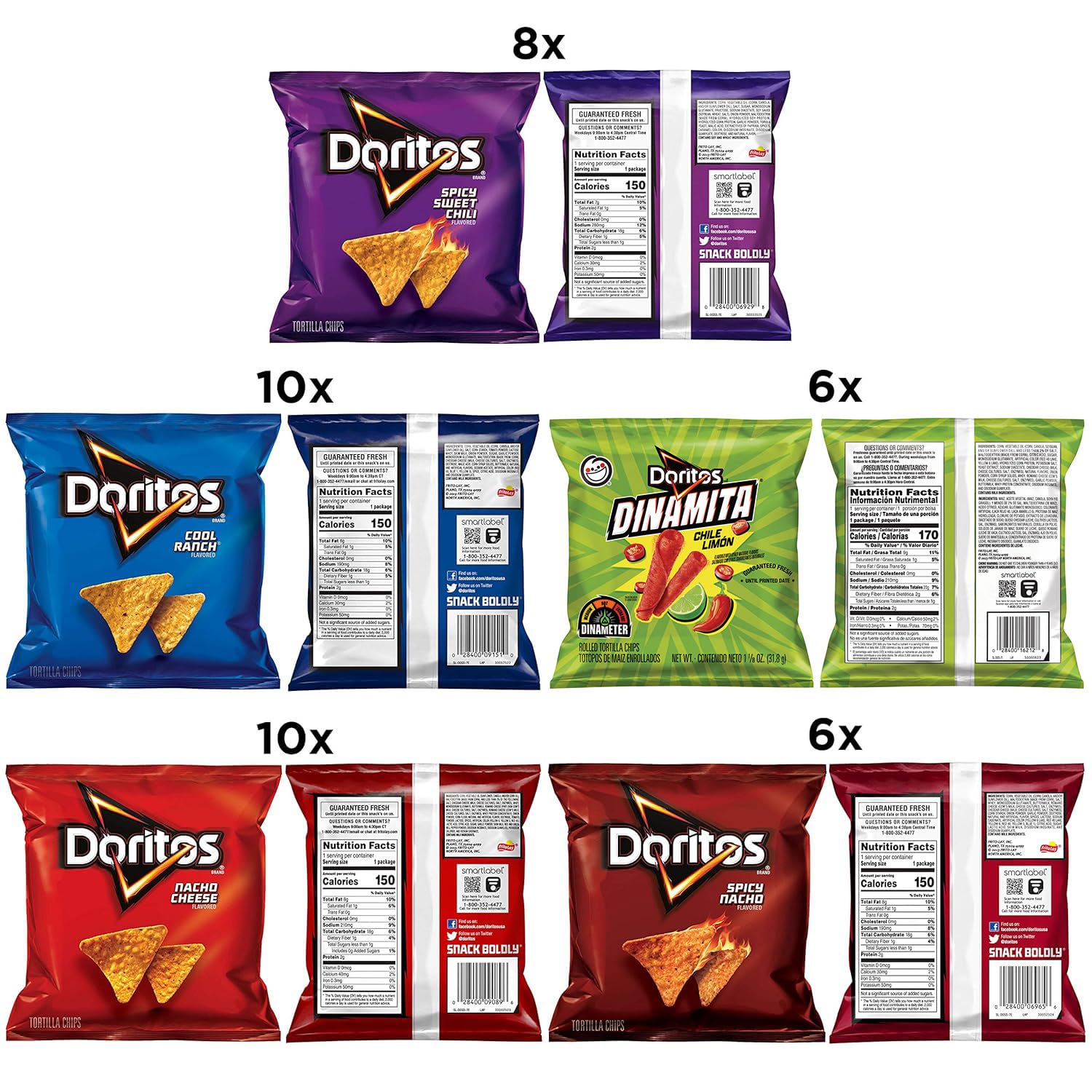Doritos Flаvоrеd Tortilla Chiрs Variety Pack Doritos Variety