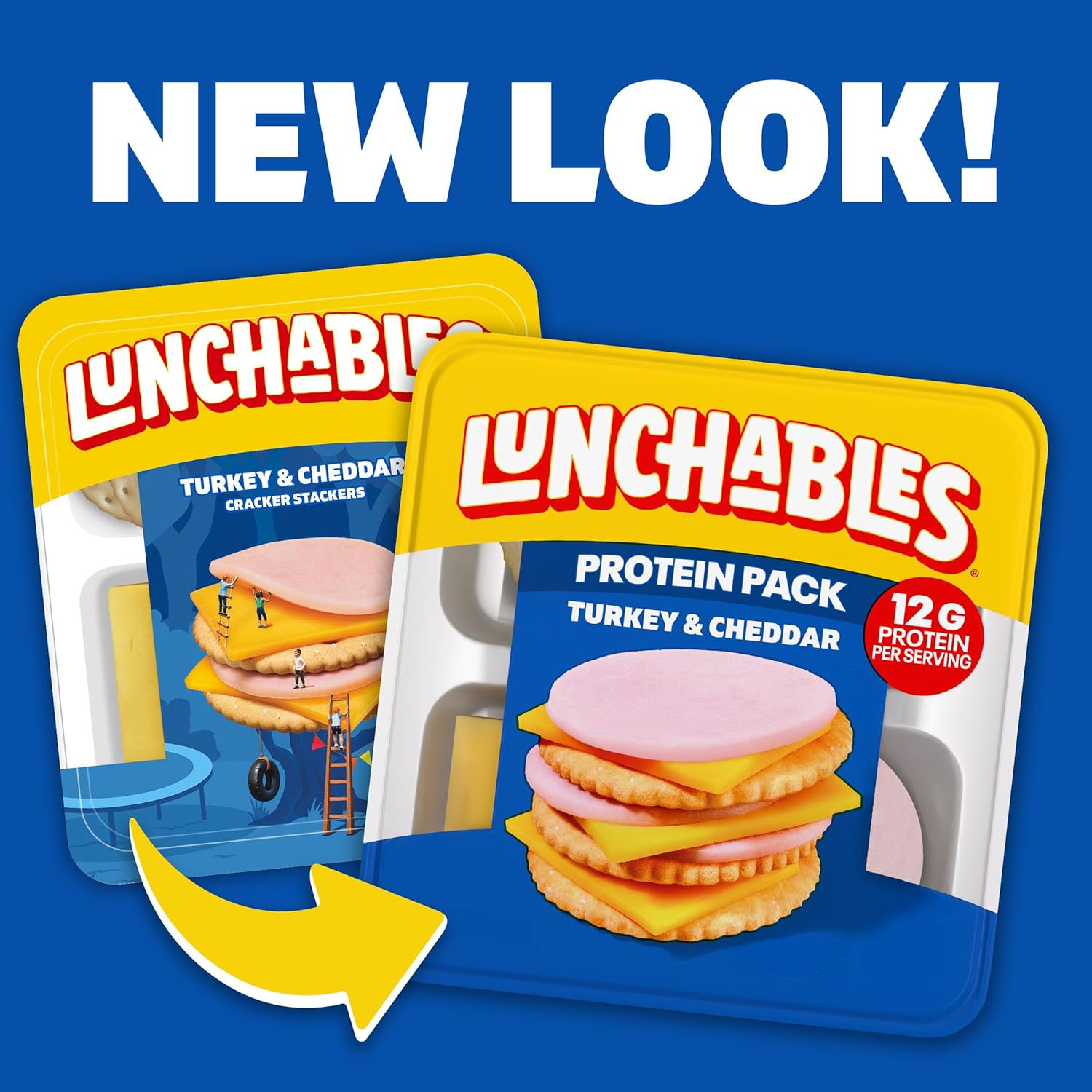 Lunchables Turkey & Cheddar Protein Pack, 3.2 oz Pack