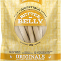 Better Belly Originals Natural Chicken Liver Flavor Small Rolls 20 Count, Highly Digestible Rawhide