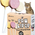 MalsiPree Cat Lollipop Treats - Interactive Cat Toy & Freeze Dried Cat Treats - Fun Suckers & Pops - Healthy Cat Birthday Treats, Cake Alternative & Snack - Food Toppers Chicken & Pumpkin, 18 Pack