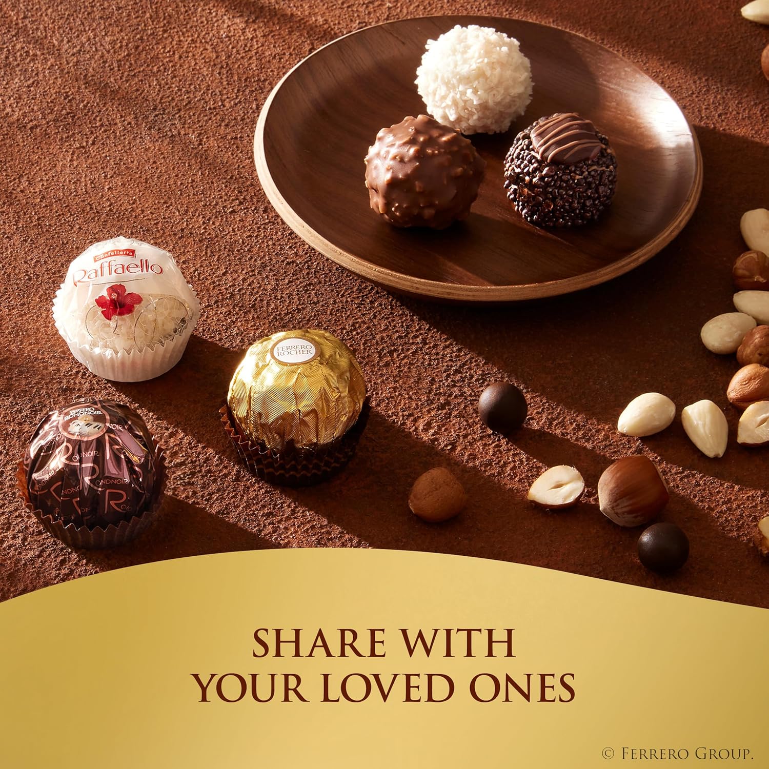 Ferrero Collection, 12 Count, Premium Gourmet Assorted Hazelnut Milk Chocolate, Dark Chocolate and Coconut, 4.6 oz