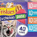 Purina Friskies Pate Wet Cat Food Variety Pack Seafood and Chicken Pate Favorites 40ct VP - (Pack of 40) 5.5 oz. Cans