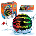 Watermelon Ball JR Durable Fillable Pool Toy for Underwater Games - Football, Basketball & Rugby - Perfect for Water Parties - Fun for Adults & Kids Alike - Ages 6+, 6.5" Multicolor