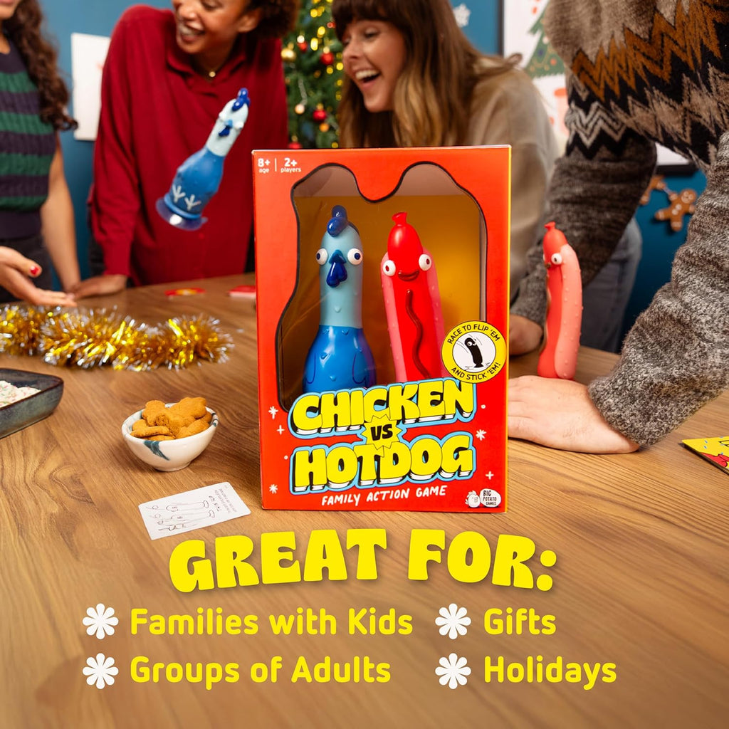 Big Potato Chicken vs Hotdog: Funniest Party Game You'll Ever Play | Flippin' Fun for Family, Adults and Kids | Bonus Content Included