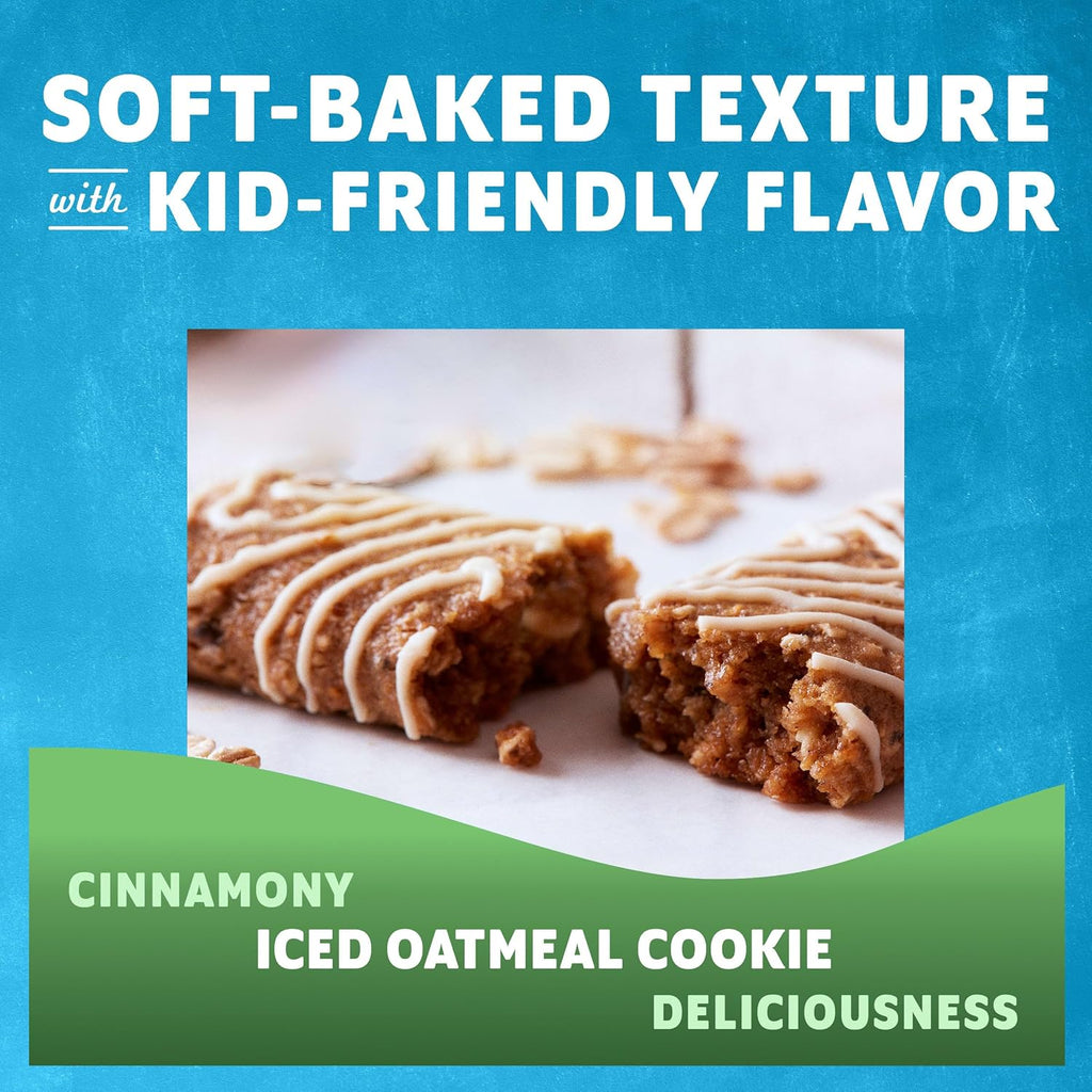 Zbar - Iced Oatmeal Cookie - Soft-Baked Energy Snack Bars - Non-GMO - 12g Whole Grains - USDA Organic Granola Bars (12 Pack)