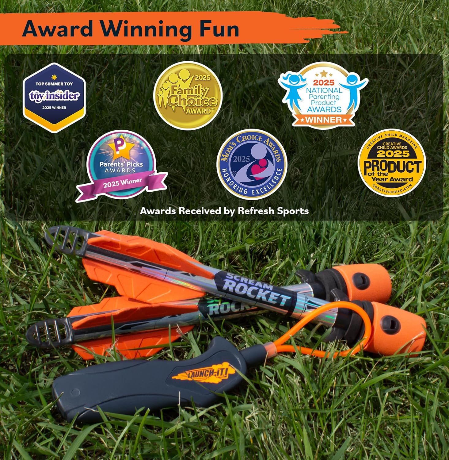 Toy Rocket Launcher for Kids: Outdoor Toys Slingshot Rocket Launchers - Best Gifts for Boys & Girls All Ages - Fun Stocking Stuffers for Kids & Teen Boy Gifts for 8 9 10 11 12+ Year Old Boys Gift Idea