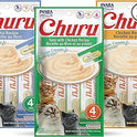 INABA Churu Lickable Purée Natural Cat Treats Tuna & Chicken 3 Flavor Assortment of 12 Tubes