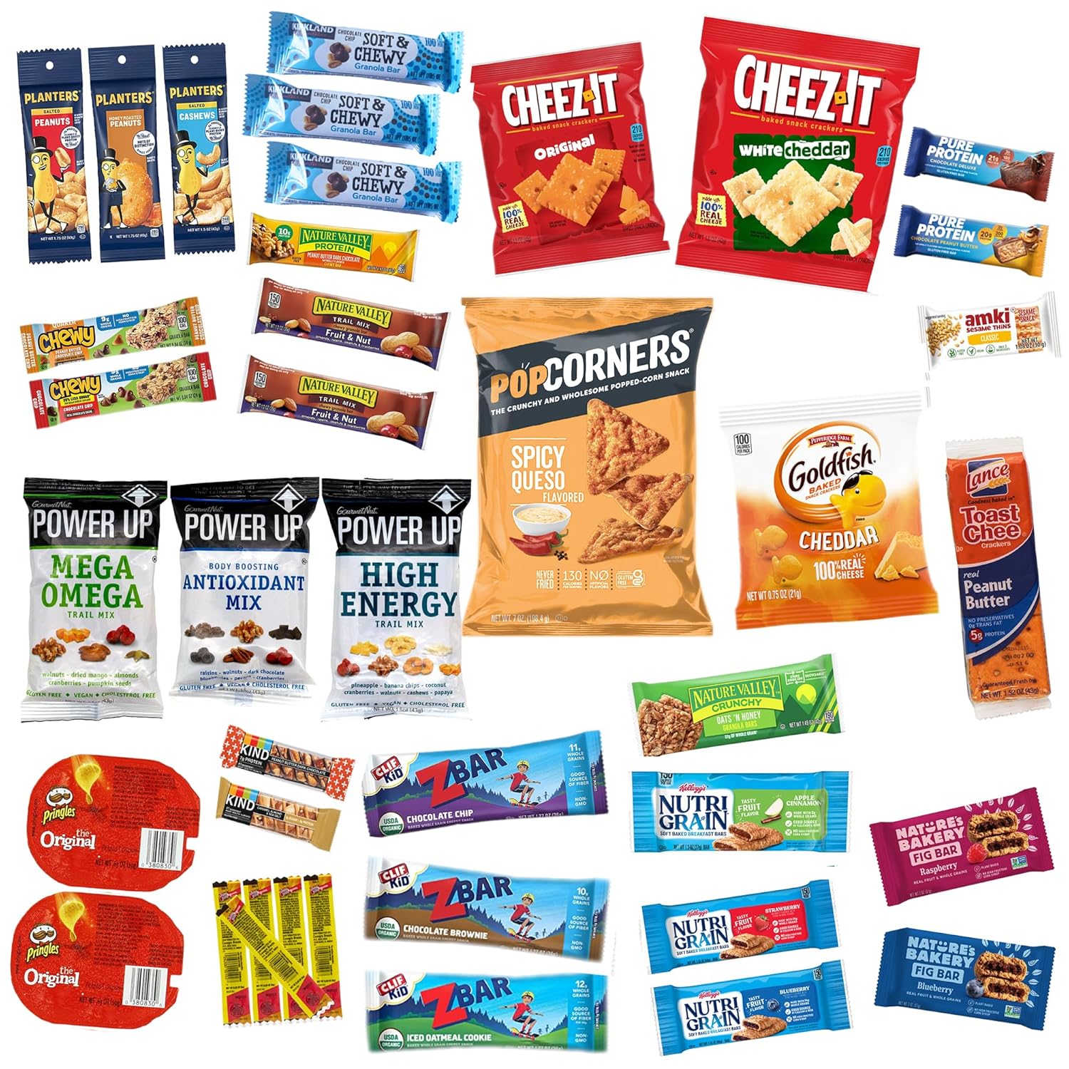 Jumbo Jumble Snack Box (40 Count) Protein Gift Care Package Snacks Variety Pack for Adults Teens Kids Men Women College Office Birthday (Protein Set)