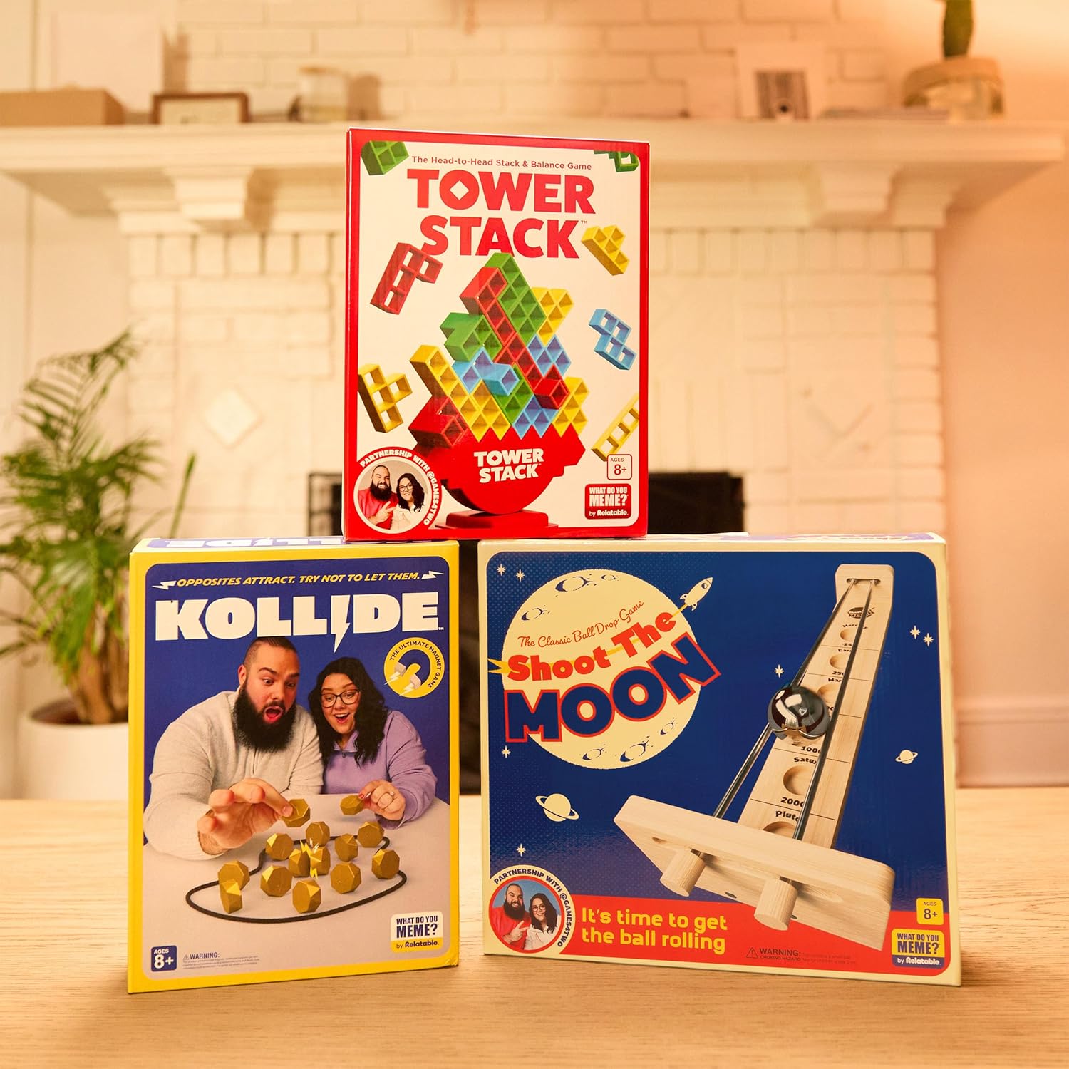 Tower Stack by Relatable, Exciting Tower Game for Kids & Adults Family Game Night, Fun Stacking and Building Toys, Includes 36 Cards, 24 Blocks, 1 Tower Body, 1 Tower Stand, and Instructions