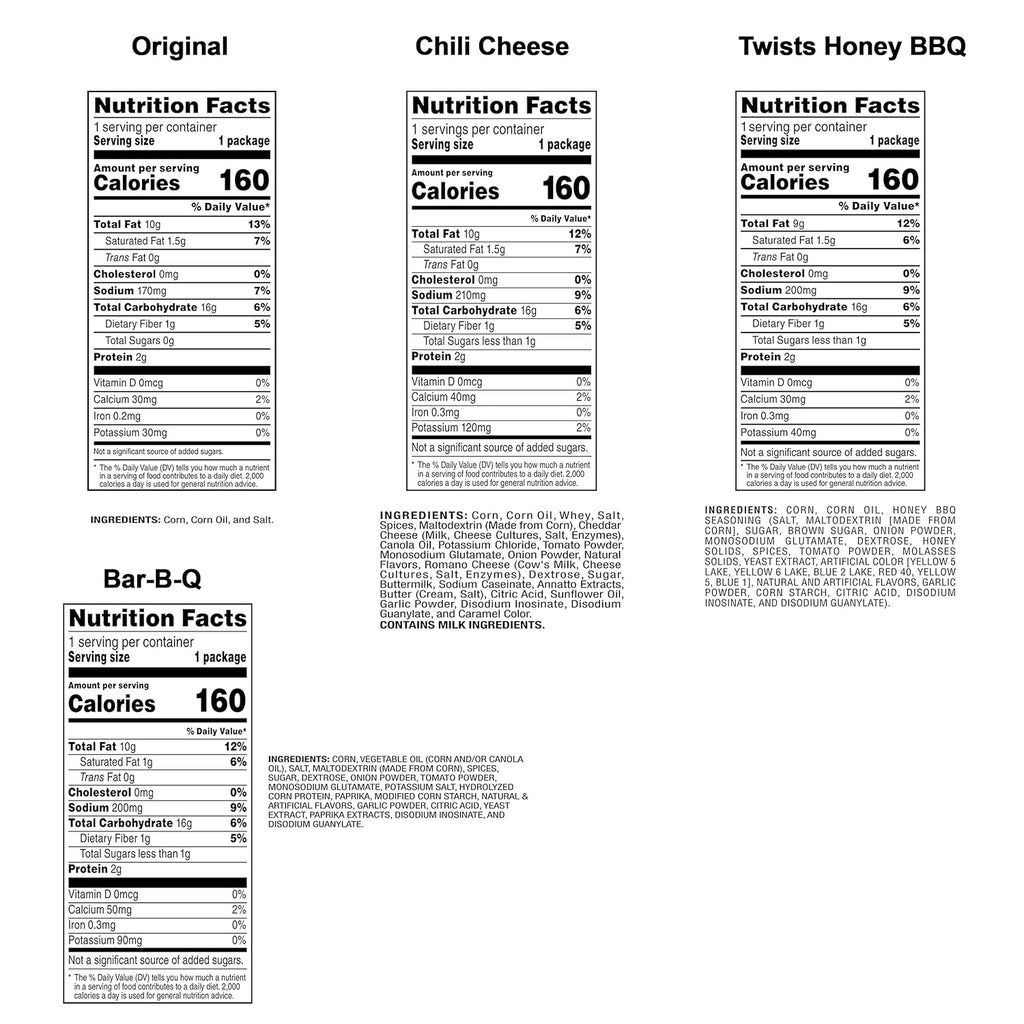 Fritos Corn Chips Variety Pack, Assortment May Vary, 1 Ounce (Pack of 40)