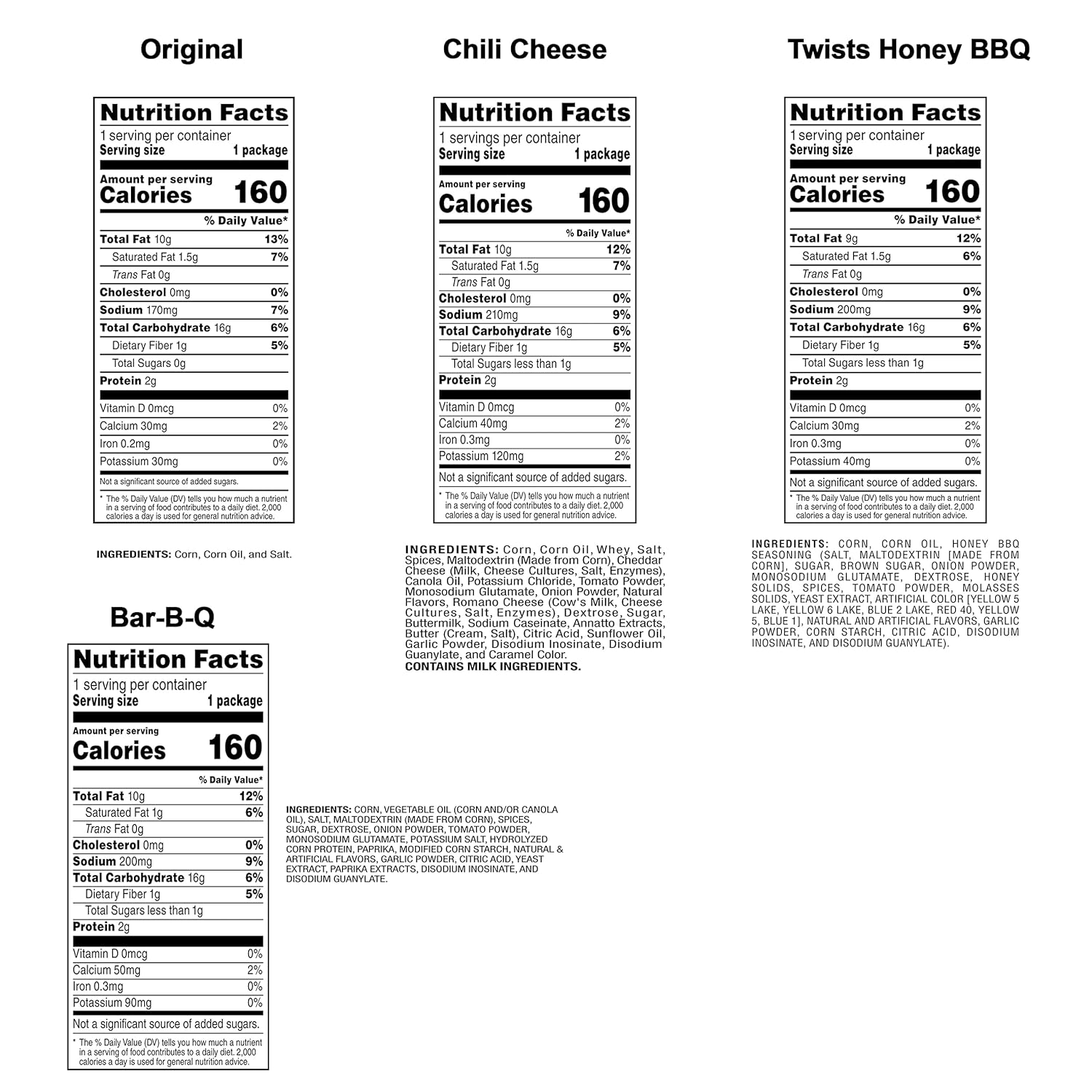 Fritos Corn Chips Variety Pack, Assortment May Vary, 1 Ounce (Pack of 40)